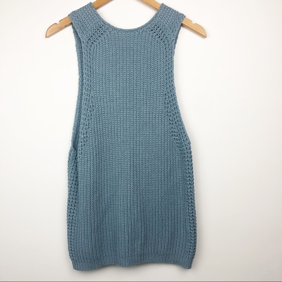 VINCE Waffle Stitch Knit Sleeveless Sweater Tank Size S - Picture 9 of 10